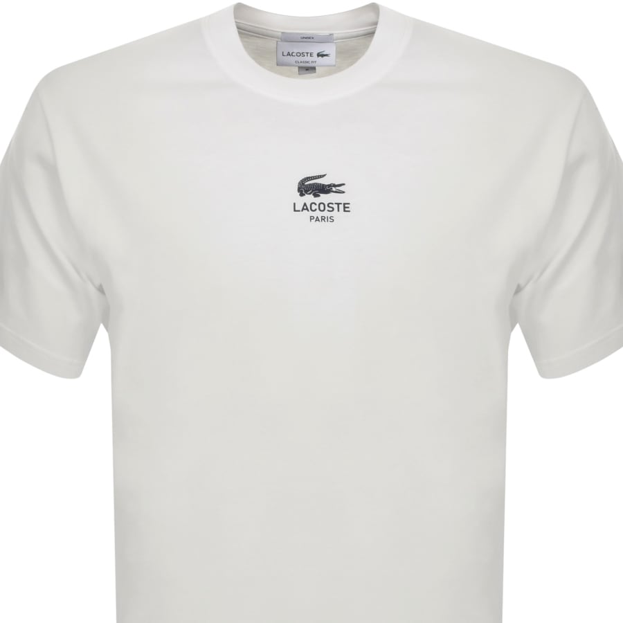 Lacoste Paris Logo T Shirt White